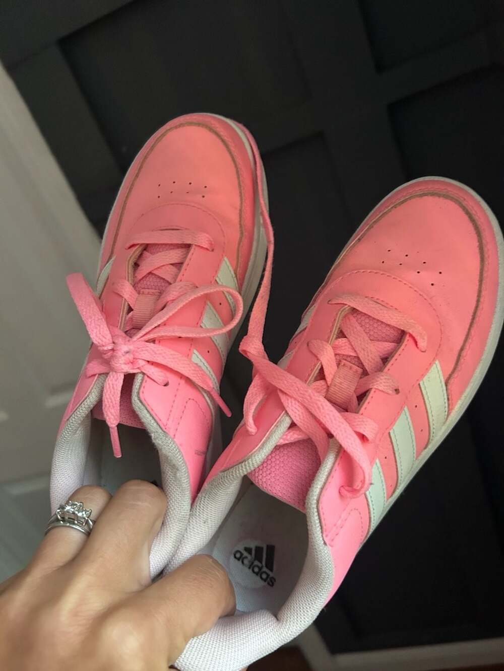 Adidas Breaknet 2.0 Beam Pink and White Lifestyle Court Sneakers
